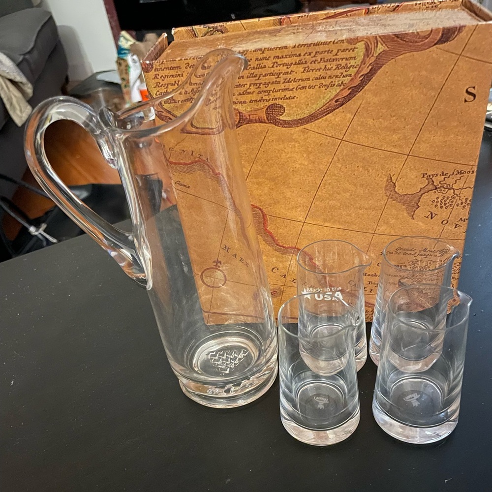 Beautiful Cocktail Picture with Four Shot Glasses